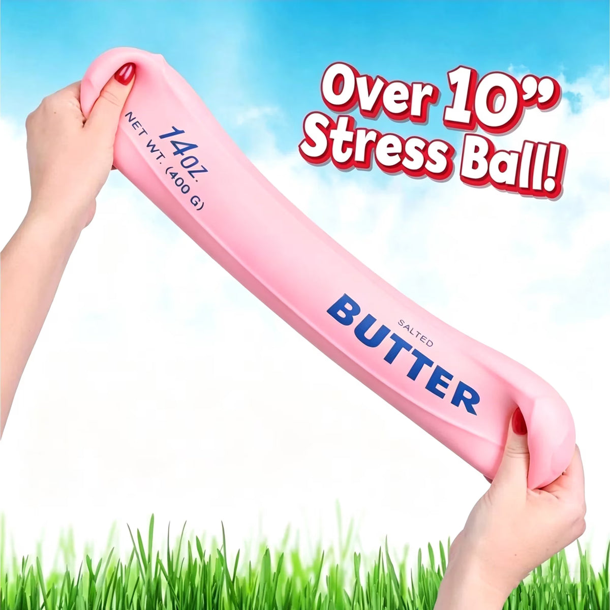 Jumbo Butter Squish Toys, 14Oz Pink Taba Squish Toys, Stress Balls, Gifts