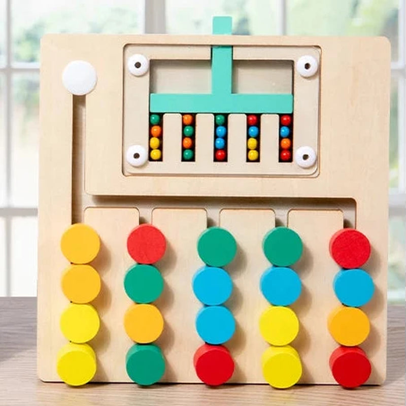 Four Color Walking Double-Sided Game Chess, Children'S Logical Thinking Training, Montessori Early Education Puzzle Toys for You (Copy)