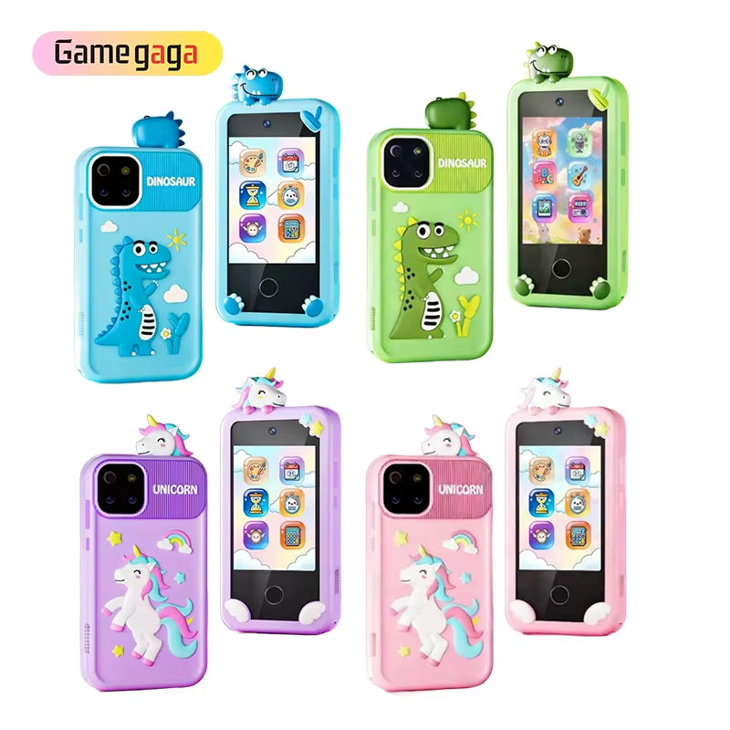 Gamegaga P10 Kids Educational Touch Screen Smart Phone with Music & Games 1000Mah Battery Multi-Language for Boys & Girls