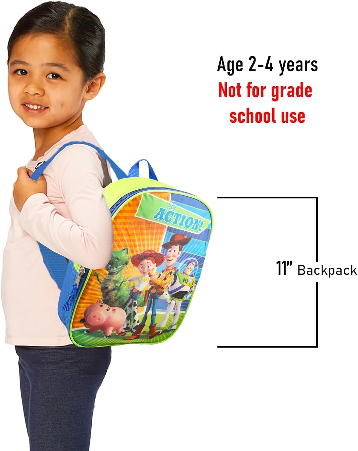 Disney Toy Story Mini Backpack for Kids Bundle - 11" W Adjustable Straps