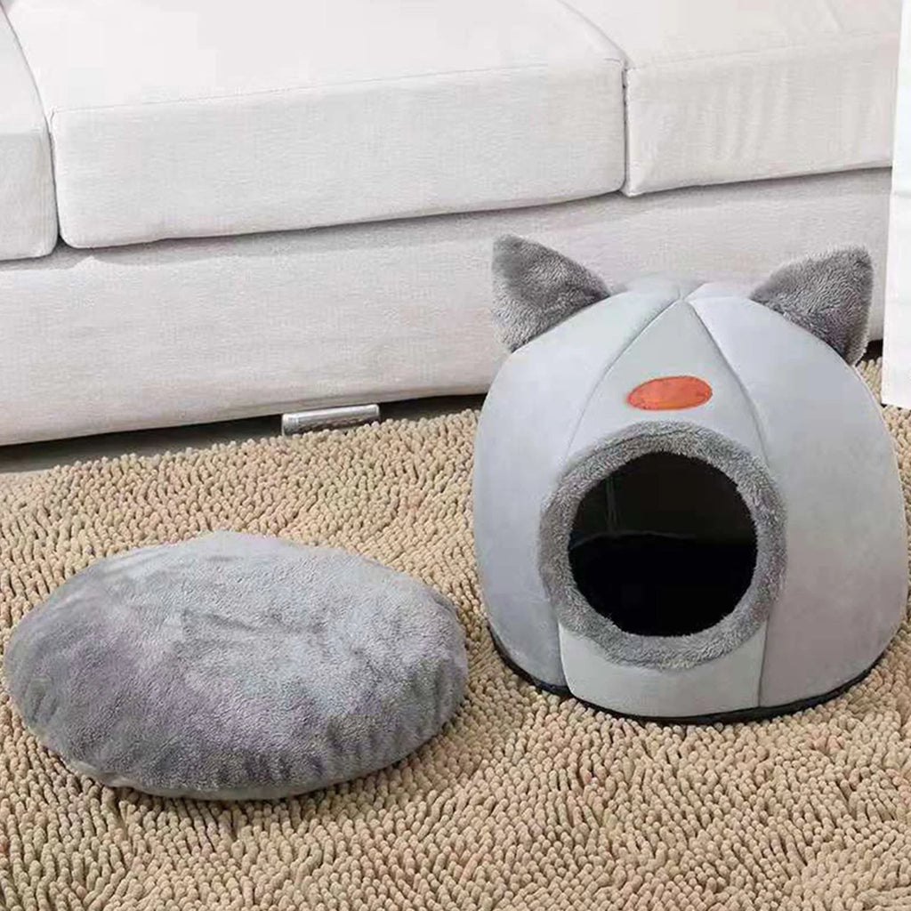 Warm Pet Cave Indoor Cat House Soft Cat Tent Bed Cute Cat Cubby Cozy Dog House Bed Pet Supplies 2025