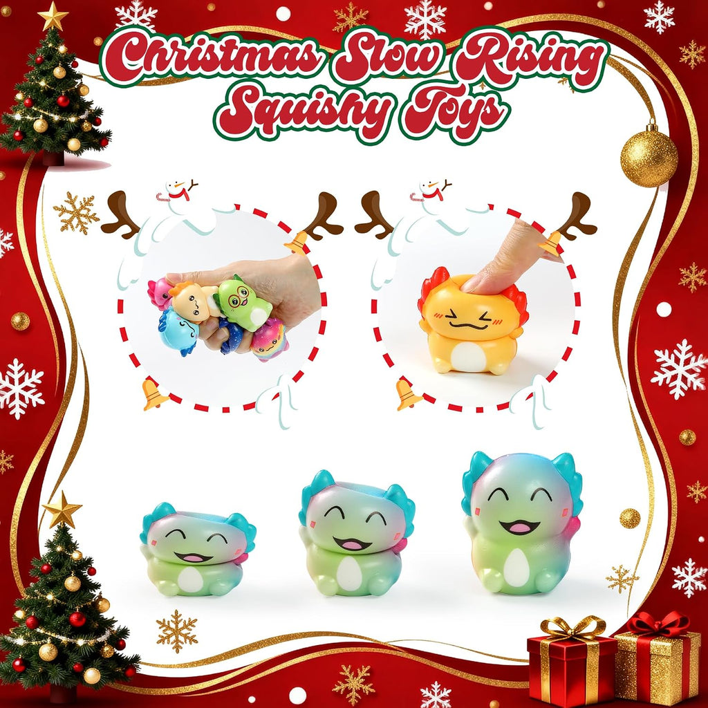 Christmas Advent Calendar 2026, Axolotl Slow Rising Squishy Advent Calendar