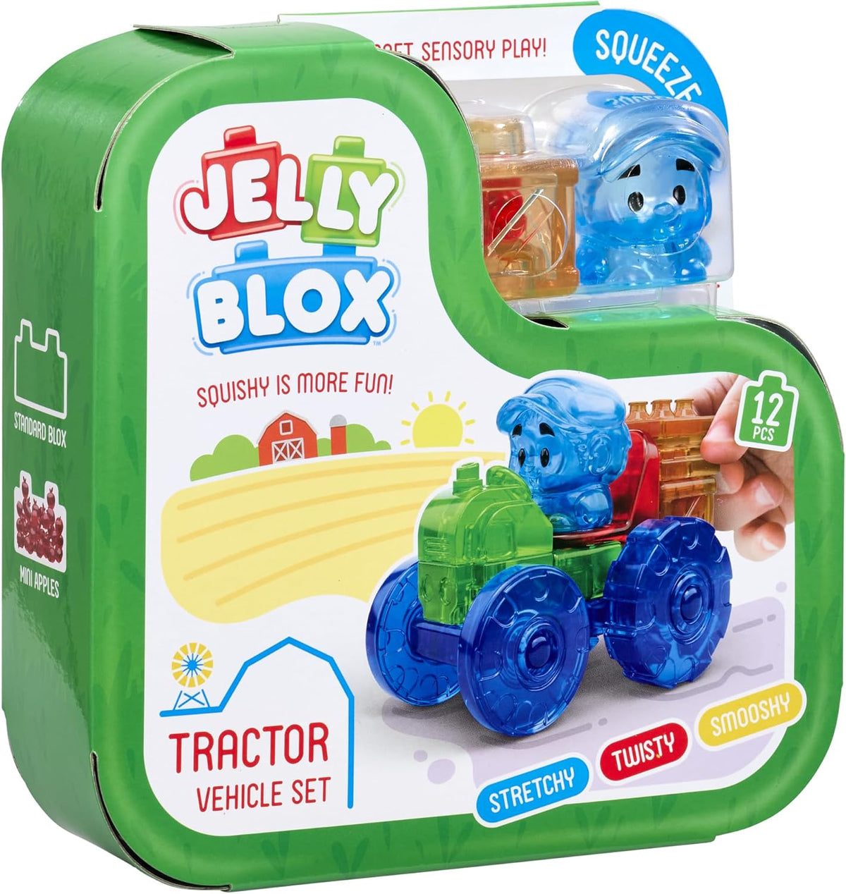 Tractor Set Includes 12 Pieces Toddler/Preschool Building Blocks
