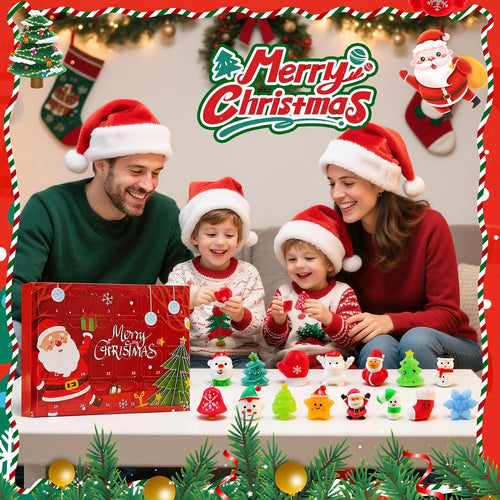 Christmas Advent Calendar 2026 with Mochi Squishy Toys 24 Days