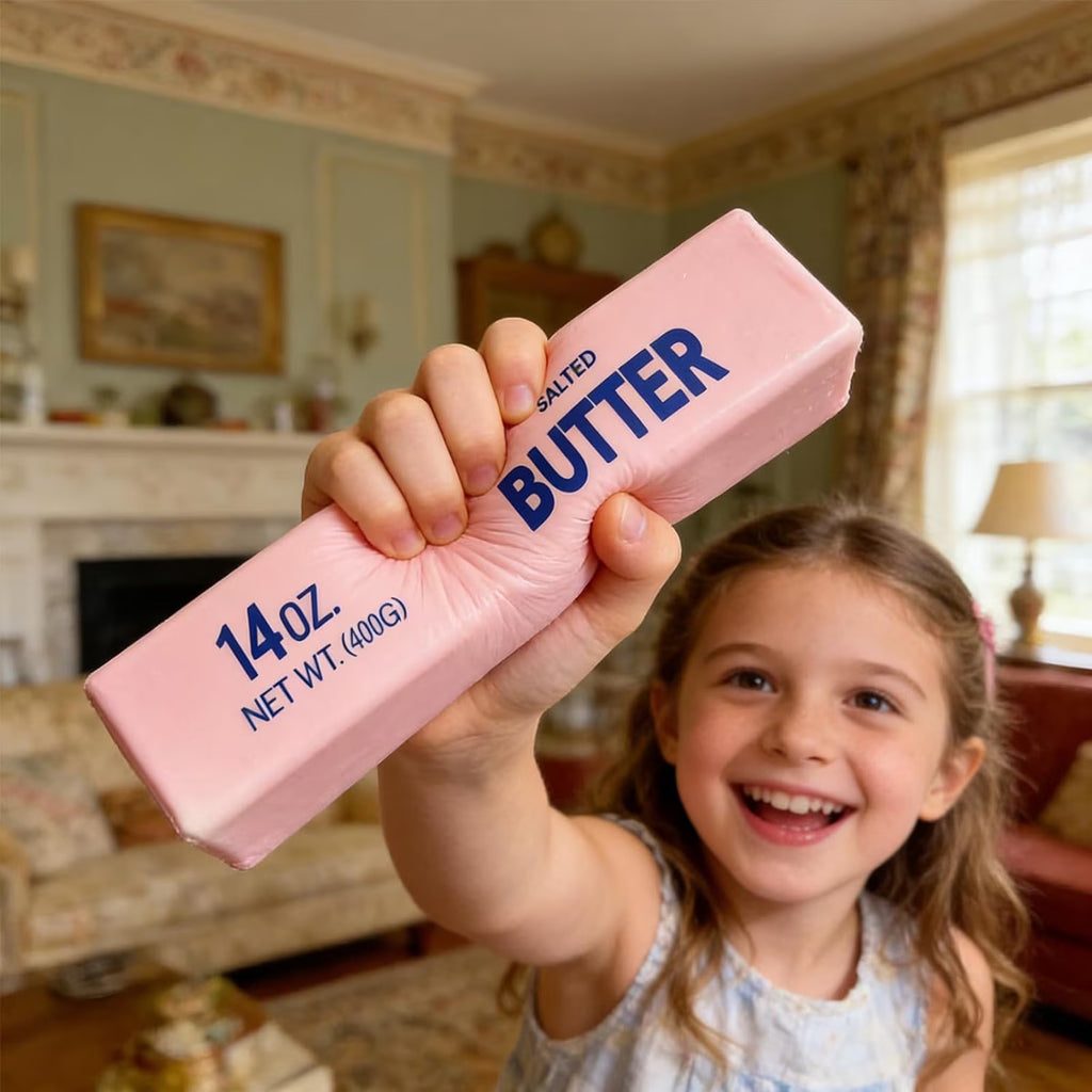 Jumbo Butter Squish Toys, 14Oz Pink Taba Squish Toys, Stress Balls, Gifts