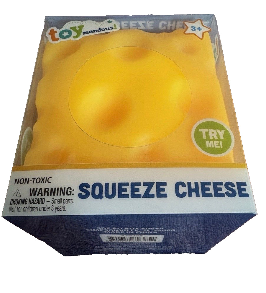 Squeeze Cheese Fidget Squishy Toy by Toymendous Similar to Sunny Days New in Box