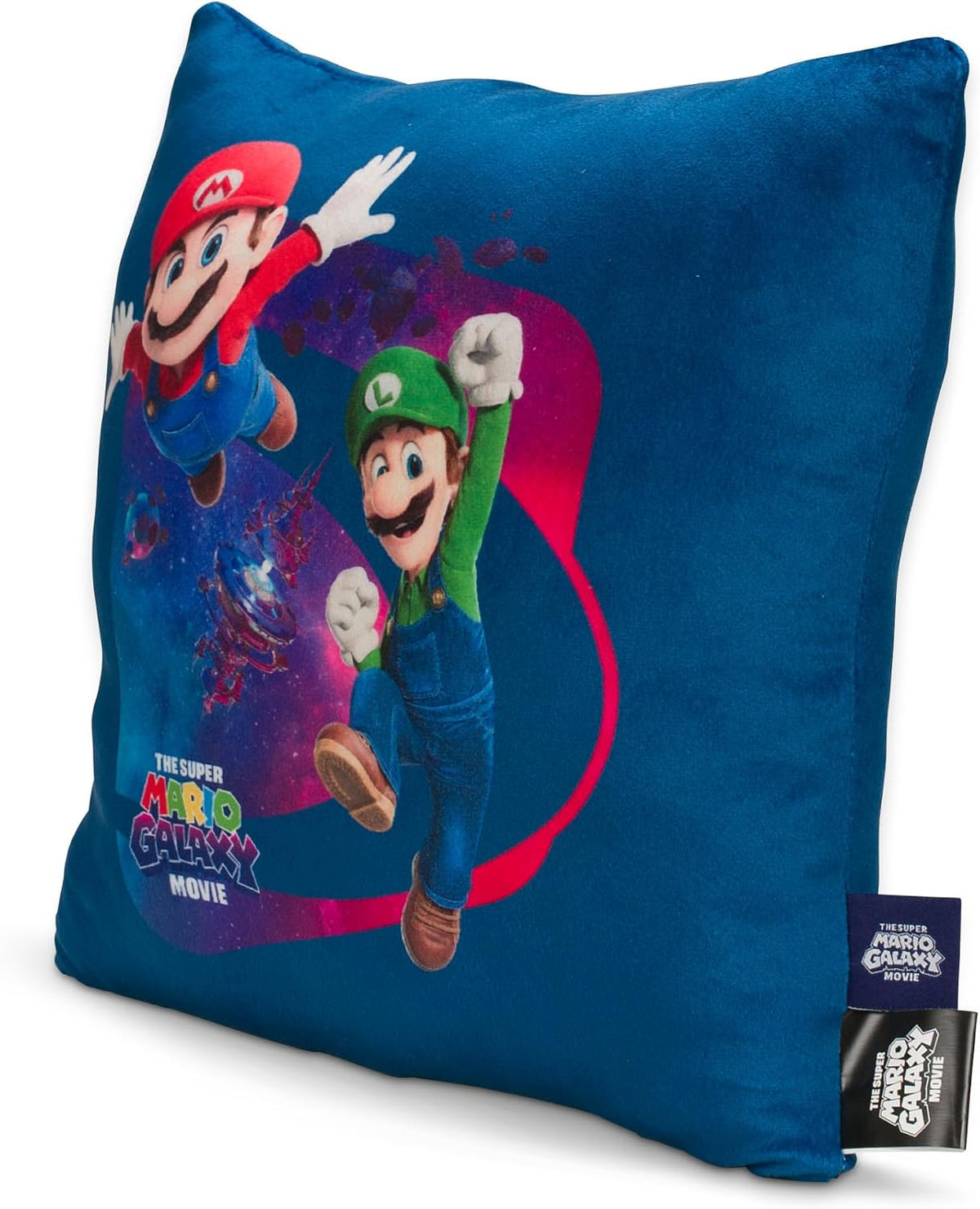 The Super Mario Galaxy Movie Kids Squishy Plush Throw Pillow, Soft Decorative Cushion for Bedroom Décor & Gifts, 13 Inch, Mario, Luigi & Princess Peach (100% Officially Licensed Product) by
