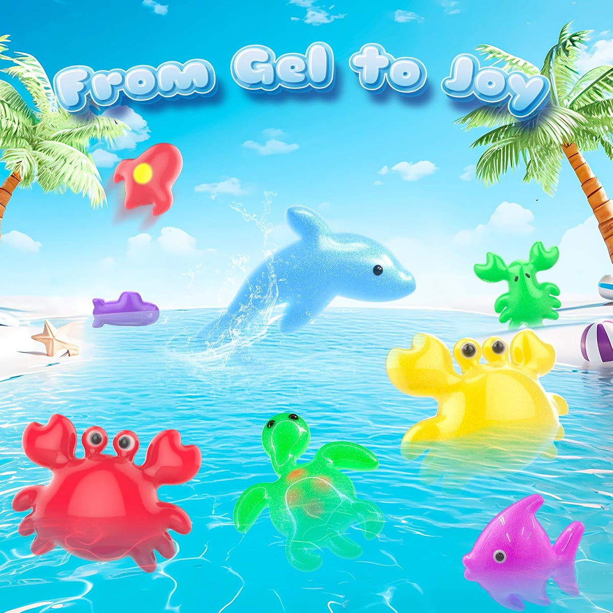 Magic Elf Water Toy Kit, Aqua Water Gel Magic Elf Pets Kit for Kids, Squishy Maker Toy with 20 Magic and 16 Shape Molds Pets, Birthday Gifts Crafts DIY for Kids, Make Your Own Squishies