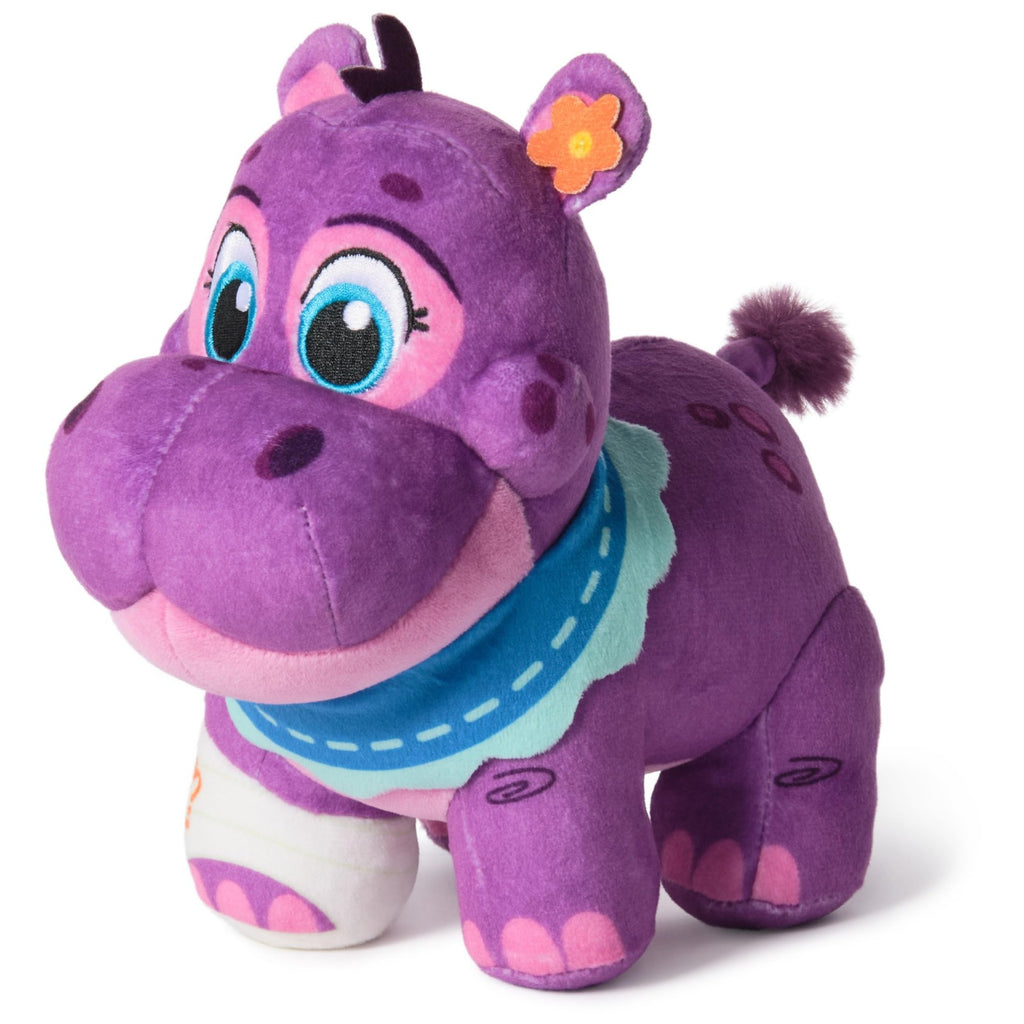 Juno Plush Hippo Toy Figure 7 Inch Kids Toy for Pretend Play and Imagination