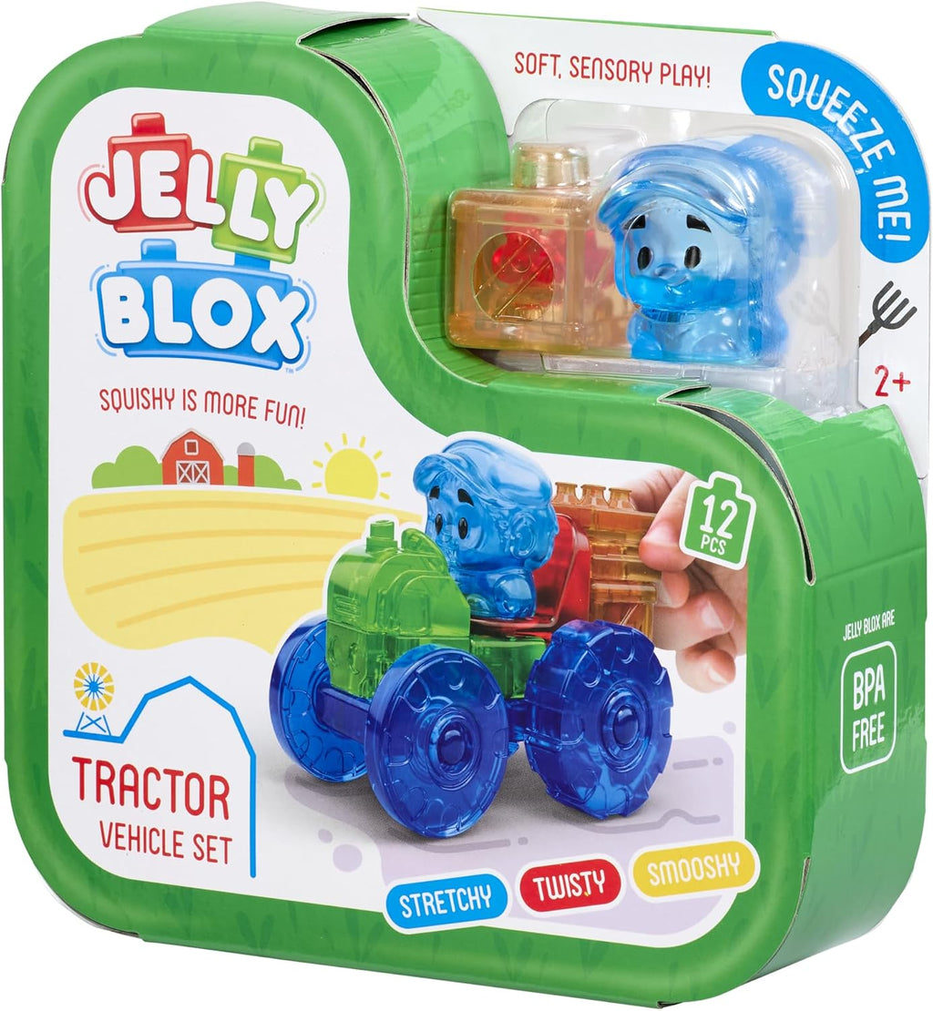 Tractor Set Includes 12 Pieces Toddler/Preschool Building Blocks