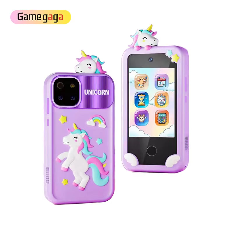 Gamegaga P10 Kids Educational Touch Screen Smart Phone with Music & Games 1000Mah Battery Multi-Language for Boys & Girls