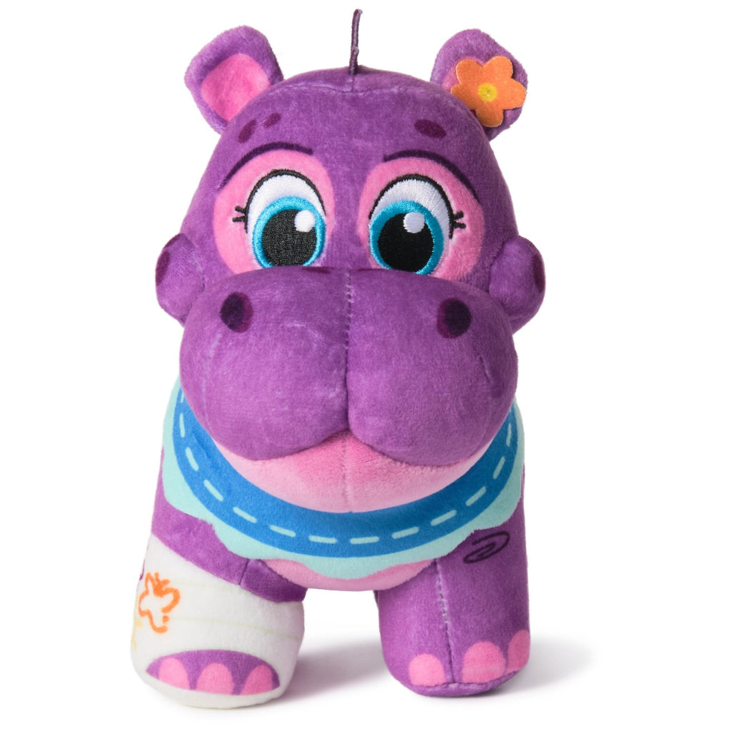 Juno Plush Hippo Toy Figure 7 Inch Kids Toy for Pretend Play and Imagination