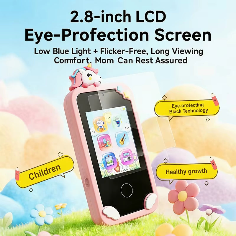 Gamegaga P10 Kids Educational Touch Screen Smart Phone with Music & Games 1000Mah Battery Multi-Language for Boys & Girls