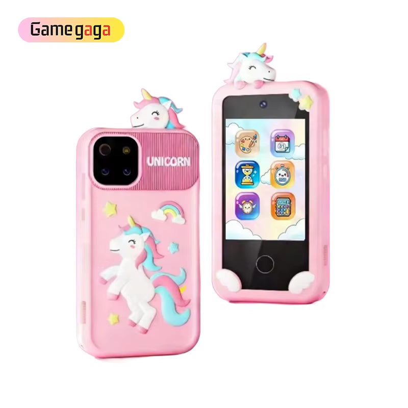 Gamegaga P10 Kids Educational Touch Screen Smart Phone with Music & Games 1000Mah Battery Multi-Language for Boys & Girls